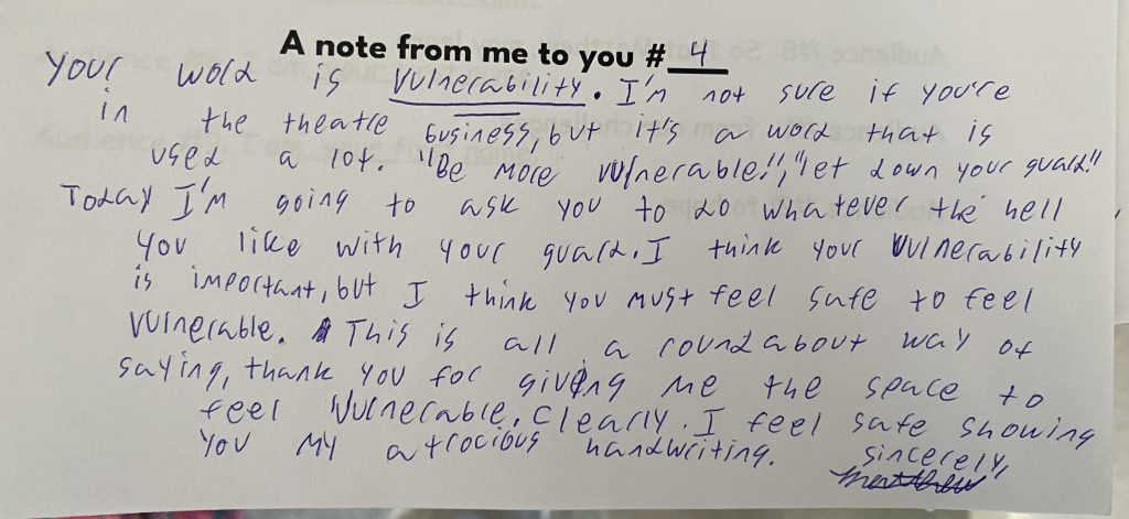 TD/ ad Audience Script